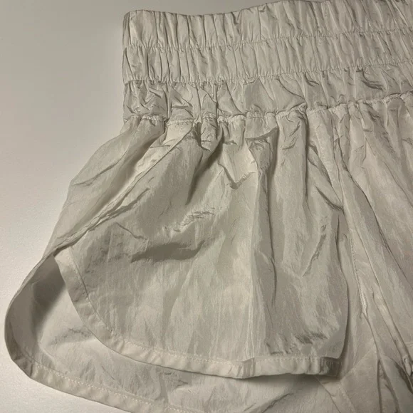 Free People Movement The Way Home White Shorts, high waist elastic, Sz XS - Picture 2 of 13